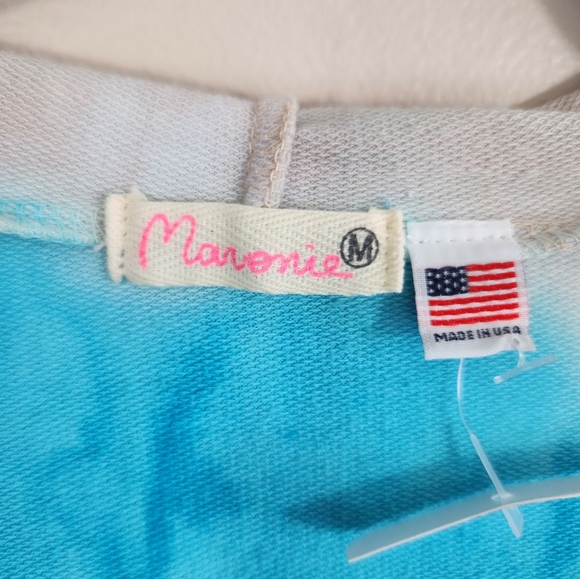 NWT Anthropologie Oversized Maronie Womens Tie-Dye Hooded Top - Picture 11 of 12